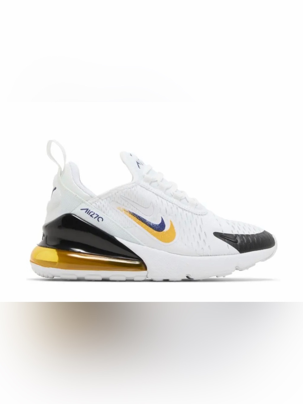 Nike Kids White Black Yellow Blue Air Max Accent Sneaker